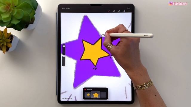 PROCREATE DREAMS Animation Tutorial | Easy Stars Animation for Beginners (step by step) смотреть онлайн