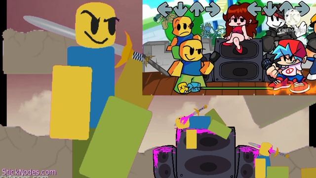 (animation) fnf (noob)( stick nodes) смотреть онлайн