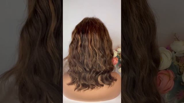 Парик из натуральных волос темно-русый 40 см смотреть онлайн