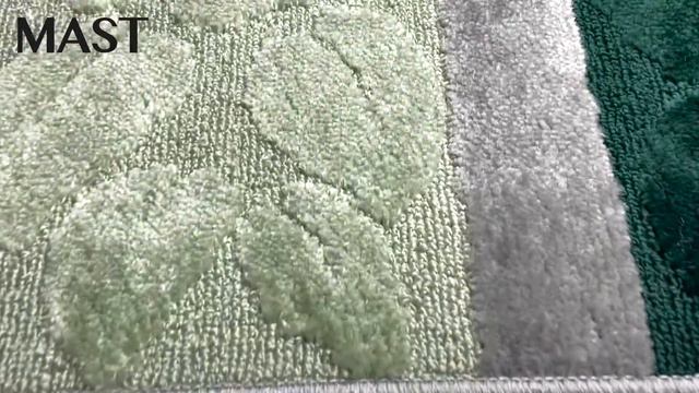 Коврик для ванной и туалета MAST ML7 Leaf hunter green смотреть онлайн
