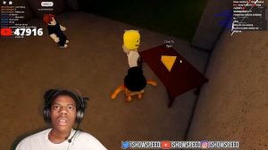 ishowspeed plays Cheese Escape in Roblox