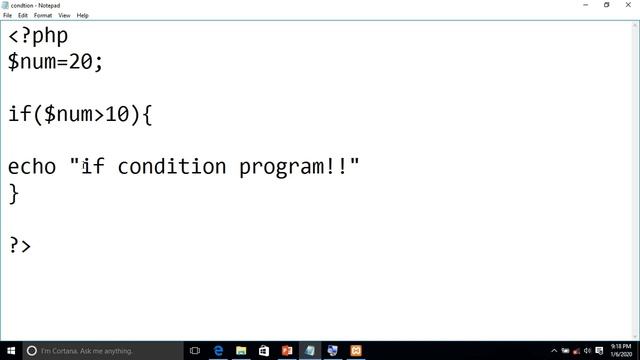 If And Else If In PHP
