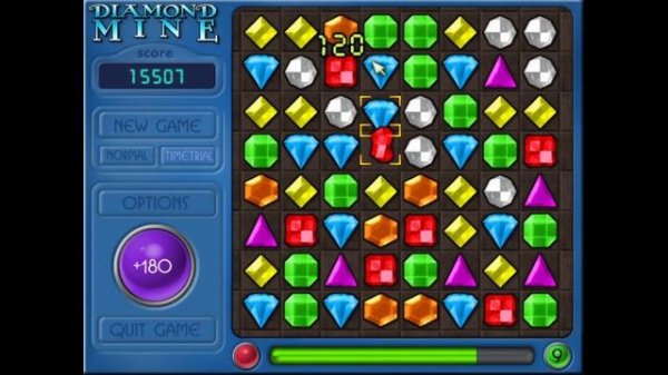 Gage's PC Game Walkthrough: Game 6: Diamond Mine Deluxe Version 1.5sw (Shockwave.com Release) (2001