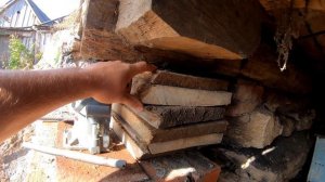 Ремонт фундамента . Поднятие  дома домкратом