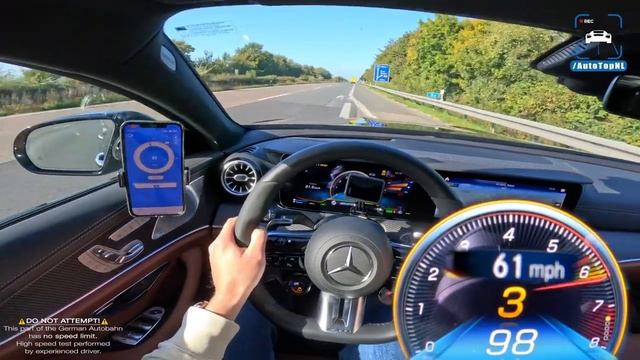 Mercedes AMG GT63 S максимальная скорость POV