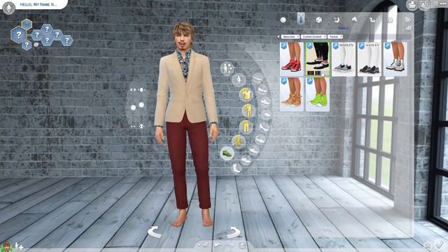CAS Alpha CC || quirky Thomas Christensen || The Sims 4 смотреть онлайн