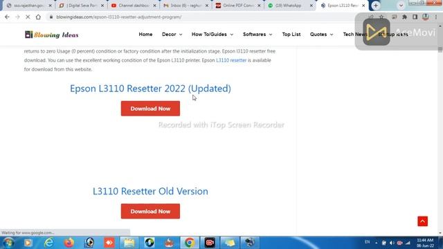 Epson L3110, L3100, L3115, L3116, L3150 red light blinking solution // Service Required Solutions смотреть онлайн