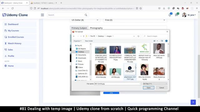 #81 Dealing with temp image | Udemy clone from scratch in php | Quick programming tutorial смотреть онлайн