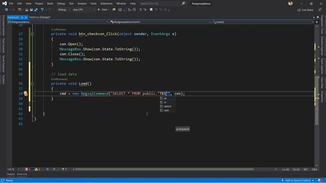 13- PostgreSQL- ADO.NET Load Data смотреть онлайн