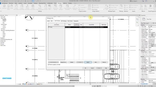 RAS1 T03 - How To Link Autocad File To Revit |සිංහල|