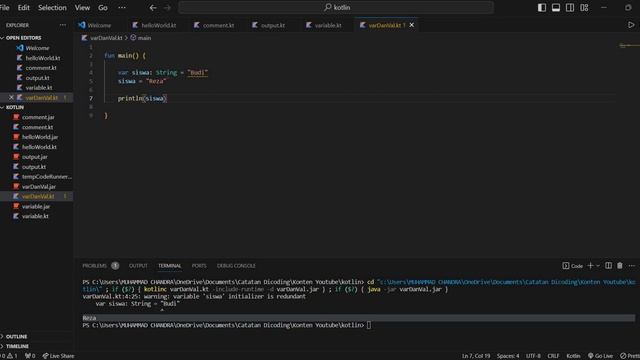 5. Belajar Kotlin | var vs val смотреть онлайн