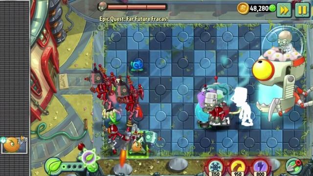 [Plants vs Zombies 2] Epic Quest: Far Future Fracas - Level 6, 7, 8 смотреть онлайн