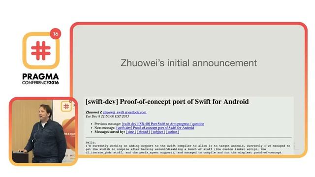 #Pragma Conference 2016 - Axel Schlueter - Swift on Android смотреть онлайн