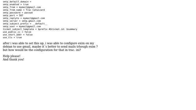 DevOps & SysAdmins: trac 0.11 notification gmail error debian (2 Solutions!!) смотреть онлайн