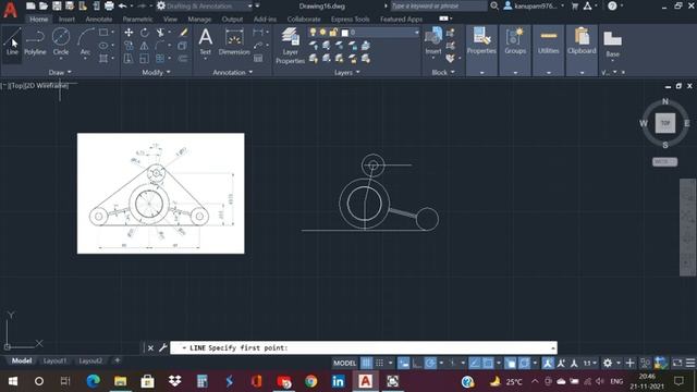 AUTOCAD 2D Drafting Exercise #16 смотреть онлайн