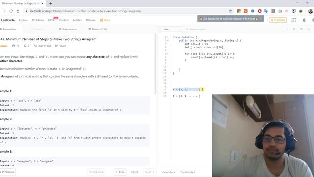 1347. Minimum Number of Steps to Make Two Strings Anagram [Java] - Leetcode смотреть онлайн
