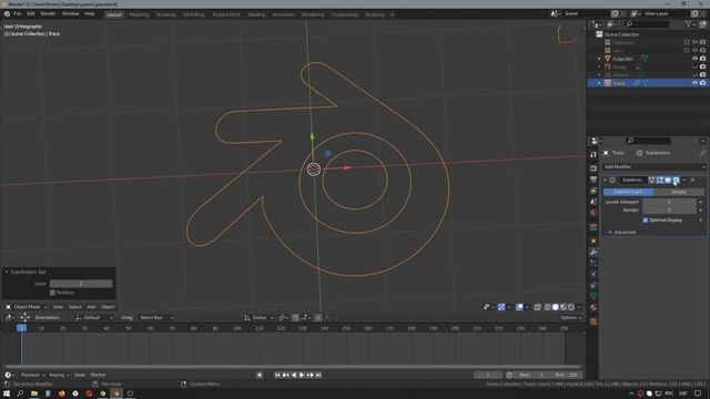 Создание 3D логотипа | Grease Pencil | Knife Project | Уроки Blender смотреть онлайн