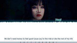 YUQI ((G)I-DLE) - BONNIE AND CLYDE (Instrumental) (With Color Coded Lyrics)