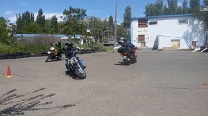 Мото джимхана на тяжелых мотоциклах