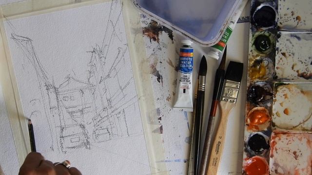 SKETCH - WASH - WATERCOLOR ART (Must Watch Techniques)