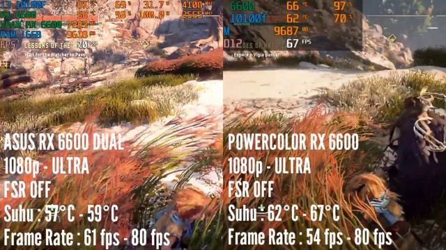 Horizon Zero Dawn RX 6600 + i3 10100f | PowerColor vs Asus смотреть онлайн