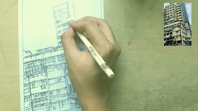 Pencil sketch /drawing timelapse, building sketch смотреть онлайн