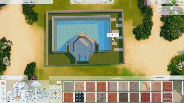SIMS 4 EASY SWIMMING POOL IDEAS (NO CC) | SPEED BUILD смотреть онлайн