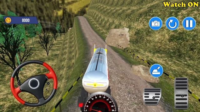 Euro Truck Driver Simulator - Driving Oil Tanker Truck Over the Cliff - Android Gameplay смотреть онлайн