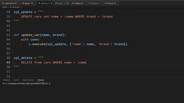 SQLite3 WITH PYTHON BASIC #3: VIẾT API GET, INSERT, UPDATE, DELETE! смотреть онлайн