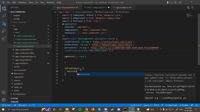 Angular RxJS operators - forkJoin and race смотреть онлайн