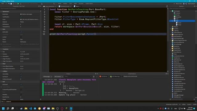 ROBLOX Studio: How To Detect Parts Inside A Region