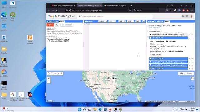Python GUI - API Google Earth Engine & WorldTides - Biointertidal Mapper - NDVI S2 смотреть онлайн