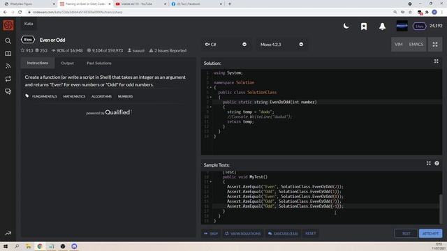 Codewars - jak rozwiązać pierwsze zadanie. смотреть онлайн