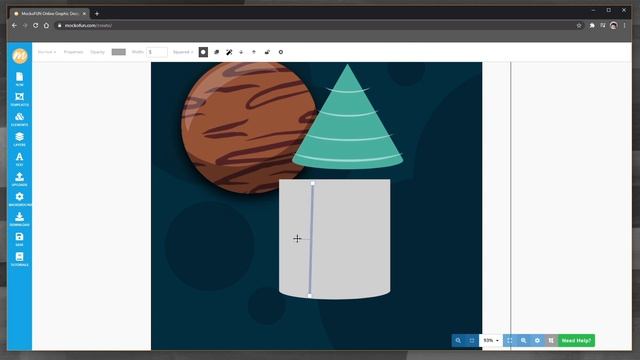 ??How To Create An Illustration Online | SPACE ILLUSTRATION TUTORIAL смотреть онлайн
