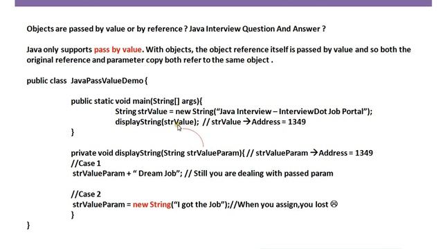 Java Objects are passed by value or by reference Java Interview Question And Answer смотреть онлайн