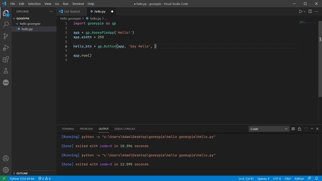 The easiest way to make graphical user interfaces with Python - getting started with GooeyPie смотреть онлайн