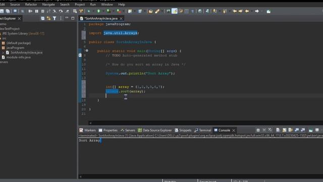 How do you sort an array in Java | Arrays.sort() in Java | How to Sort an Array in Java смотреть онлайн