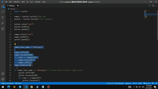 Amaliy Mashulot Python boyicha qiziqarli смотреть онлайн