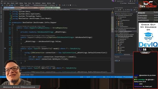 Dev Streams Site - Adding Dapper ORM to ASP.NET Core - Ep 167 смотреть онлайн