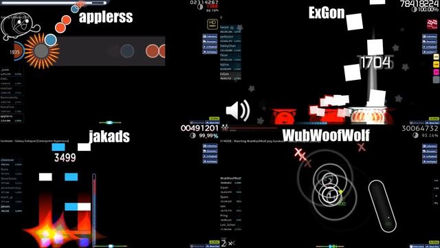 GALAXY COLLAPSE IN ALL GAMEMODES comparison - osu! (4K 60 FPS) смотреть онлайн