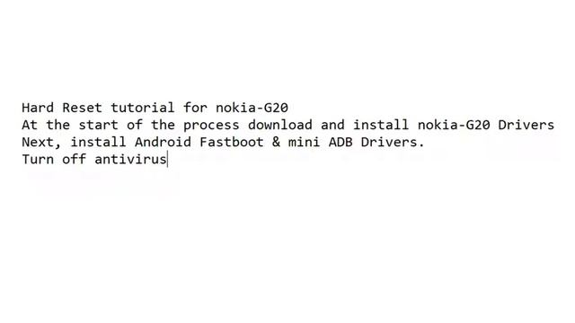Nokia g20 hard reset | Unlock Pin/Pattern Lock Without Box With Free Tool смотреть онлайн