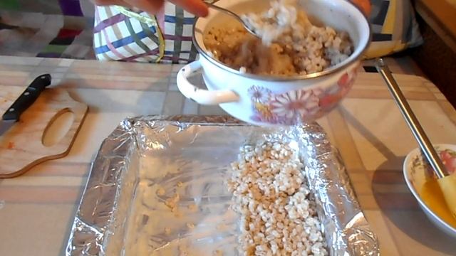 Сом с овощами и кашей, вкуснятина!!! смотреть онлайн