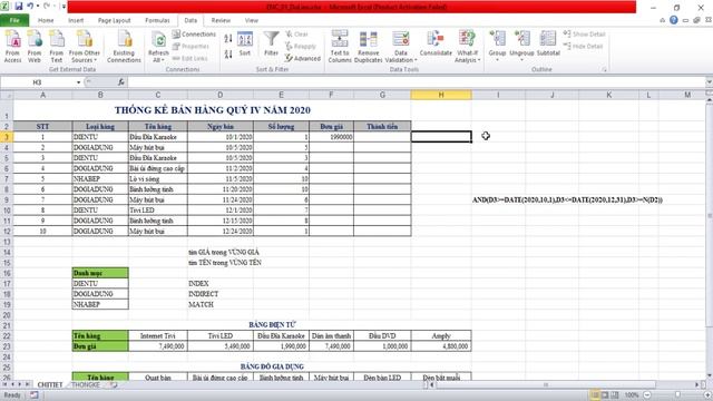 [M1-2021] - Tin học ứng dụng nâng cao M1 - Excel đề 01 mới смотреть онлайн