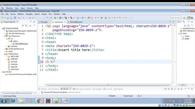 How To Use JavaBeans In JSP in Eclipse IDE смотреть онлайн