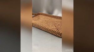 Поднос из бумажной лозы в технике Корневого плетения