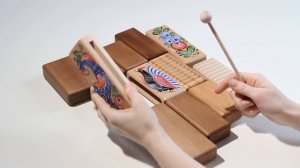 Русский народный шумовой инструмент «Коробочка», ТМ «Мастерская Сереброва»
