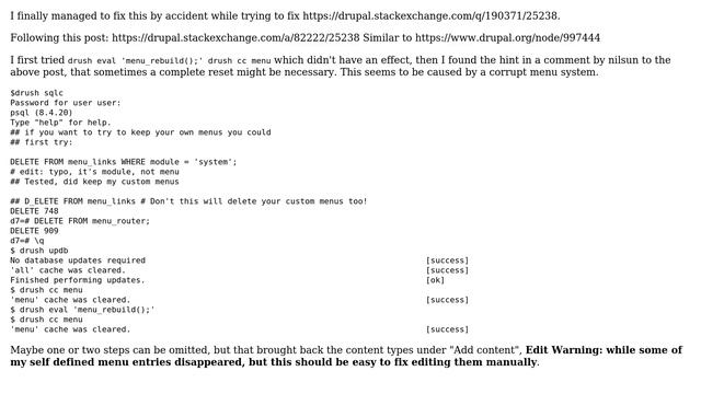 Drupal: After updating from drupal 6 to 7: No content types under node/add (2 Solutions!!) смотреть онлайн