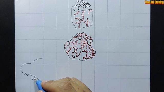 How to draw Magma Blox Fruits смотреть онлайн