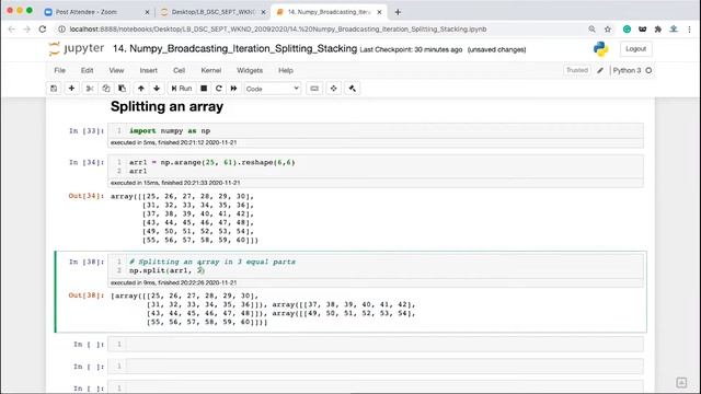 Numpy Broadcasting Iteration Splitting Stacking | Day 14 | Learn Python | Python Tutorial | Learnba смотреть онлайн