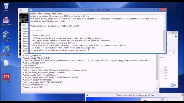 ORACLE - Server Parameter File = SPFile e PFile смотреть онлайн